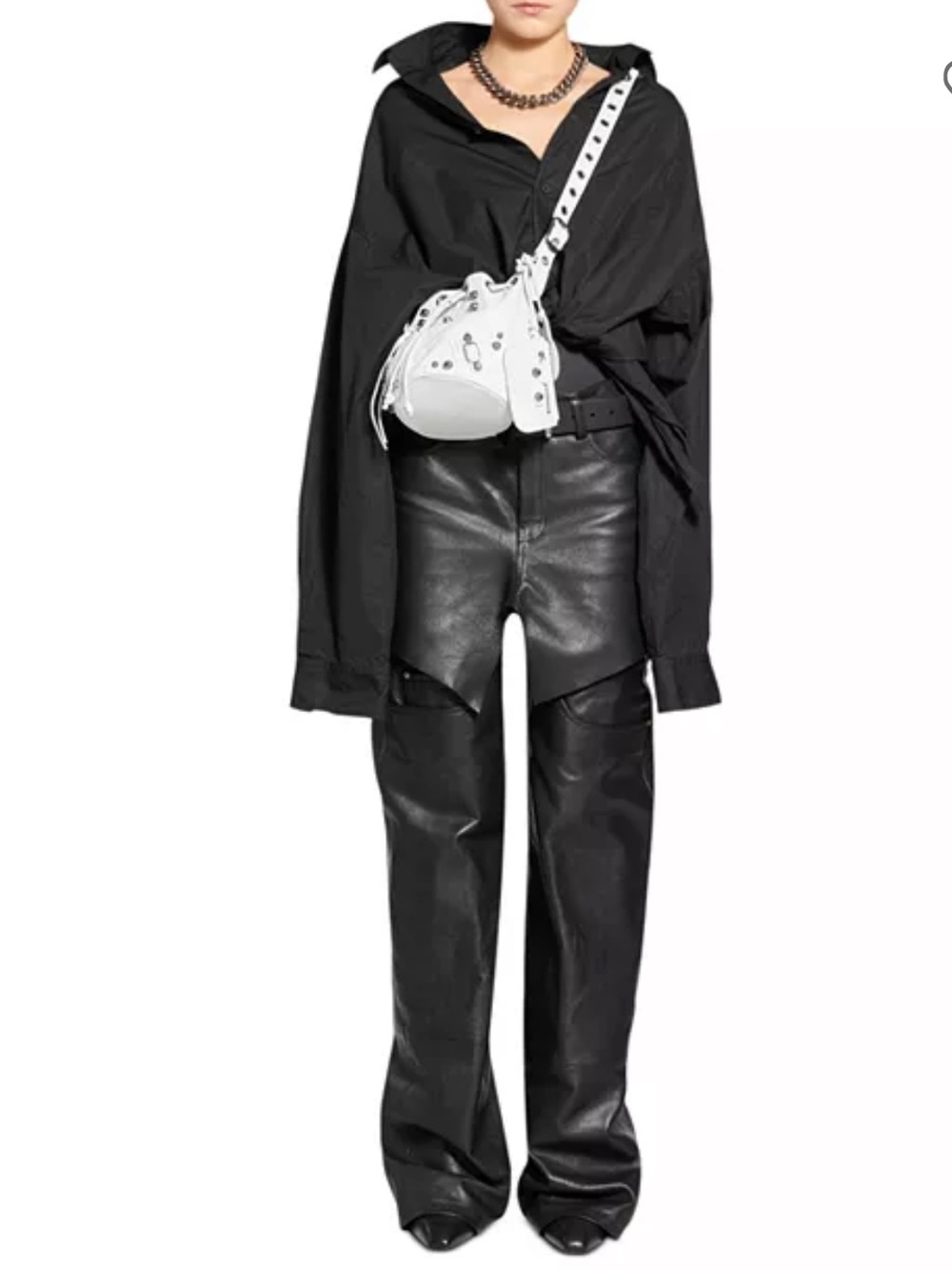 BALENCIAGA/Cross Body Bag/Leather/WHT/Le Cagole
XS Bucket - Picture 6 of 6